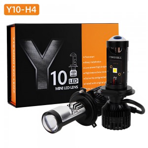 Y10 h4 h7 ਇਲੈਕਟ੍ਰਿਕ ਮੋਟਰਸਾਈਕਲ LED ਹੈੱਡਲਾਈਟ ਬਲਬ