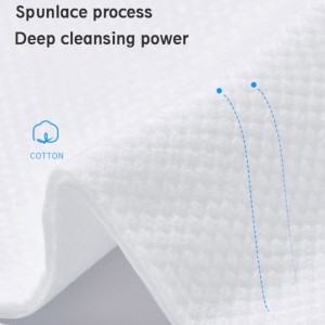Disposable and convenient face wash towel in drawstring bag