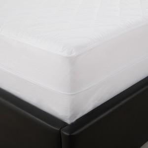 200TC Poly Cotton Deep Fitted Waterproof Quilted mattress protector Zipped Mattress Protector For Hotel Home