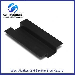 Outside Bend Channel Steel Powder Coated Spray painting Black