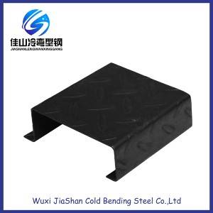 Floor Bearing Plate Black Spray Painting Buiding Support Powder Coated 14GA