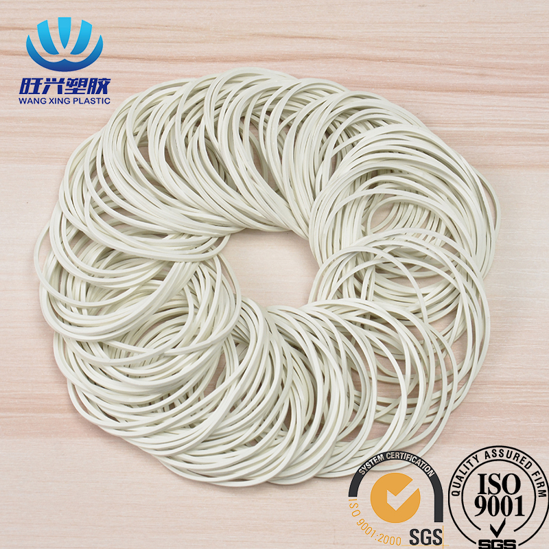 Banda de goma natural blanca d'alta elasticitat OEM d'1,5 mm d'ample
