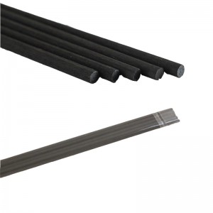bâtons noirs de fibre de rotin de diffuseur de Reed de parfum d'arome de 3mm 4mm 5mm