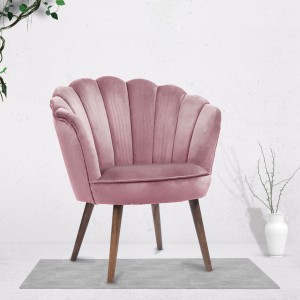 Velvet Upholstered Accent Chair