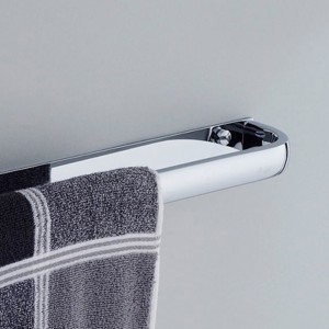 Hot koop Novel Design Messing chrome Wandmontage Badkamer Accessoires moderne eenvoudige Handdoek Bar 11111