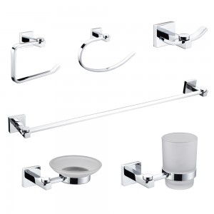 Bath Hardware Accessories Metal Bathroom Set 6 Pieces 8400