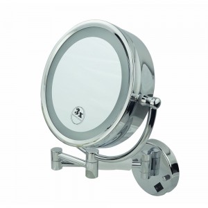 Specchio di trucco LED ingranditore di muru di bagnu CM-04