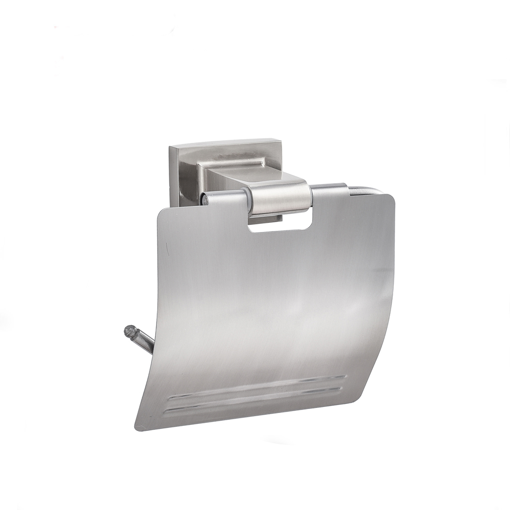 Gran oferta de soporte de papel para accesorios de baño con acabado cromado de zinc 11806