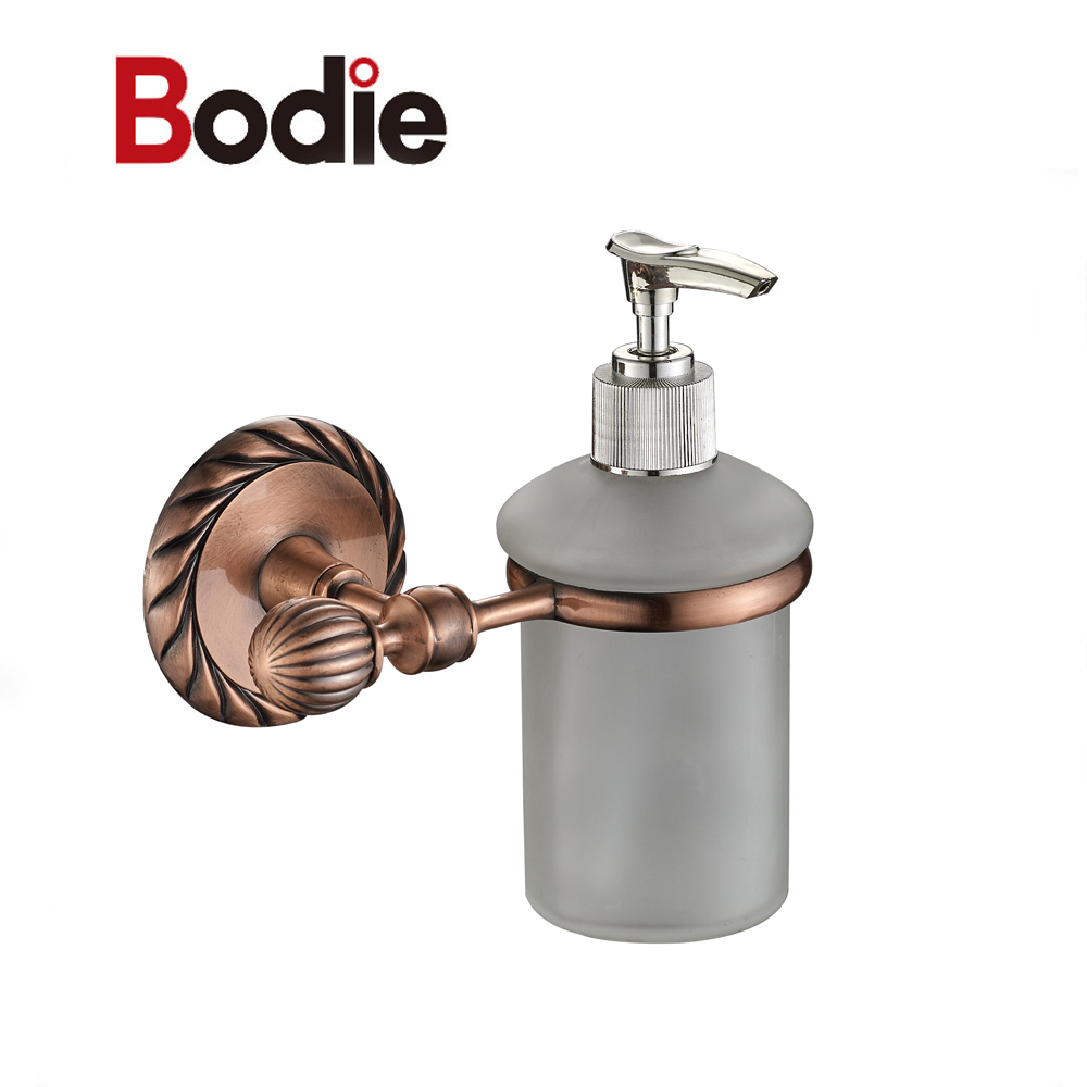 dispenser sabun krom aksesori mewah yang dipasang di dinding dispenser sabun mandi gantung 6103
