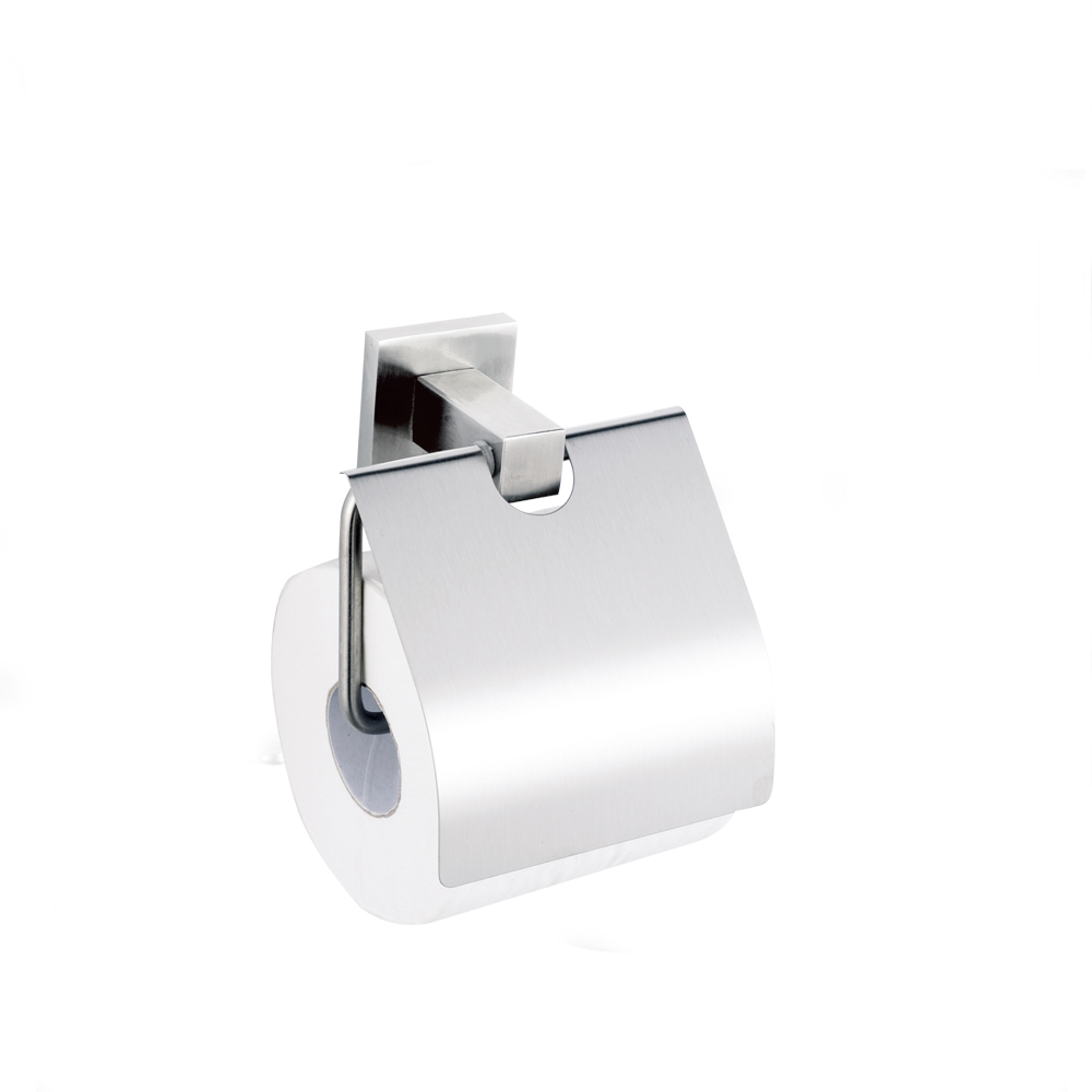 Elegantni držač toaletnog papira od nehrđajućeg čelika 304 Ecoco s poklopcem 7106
