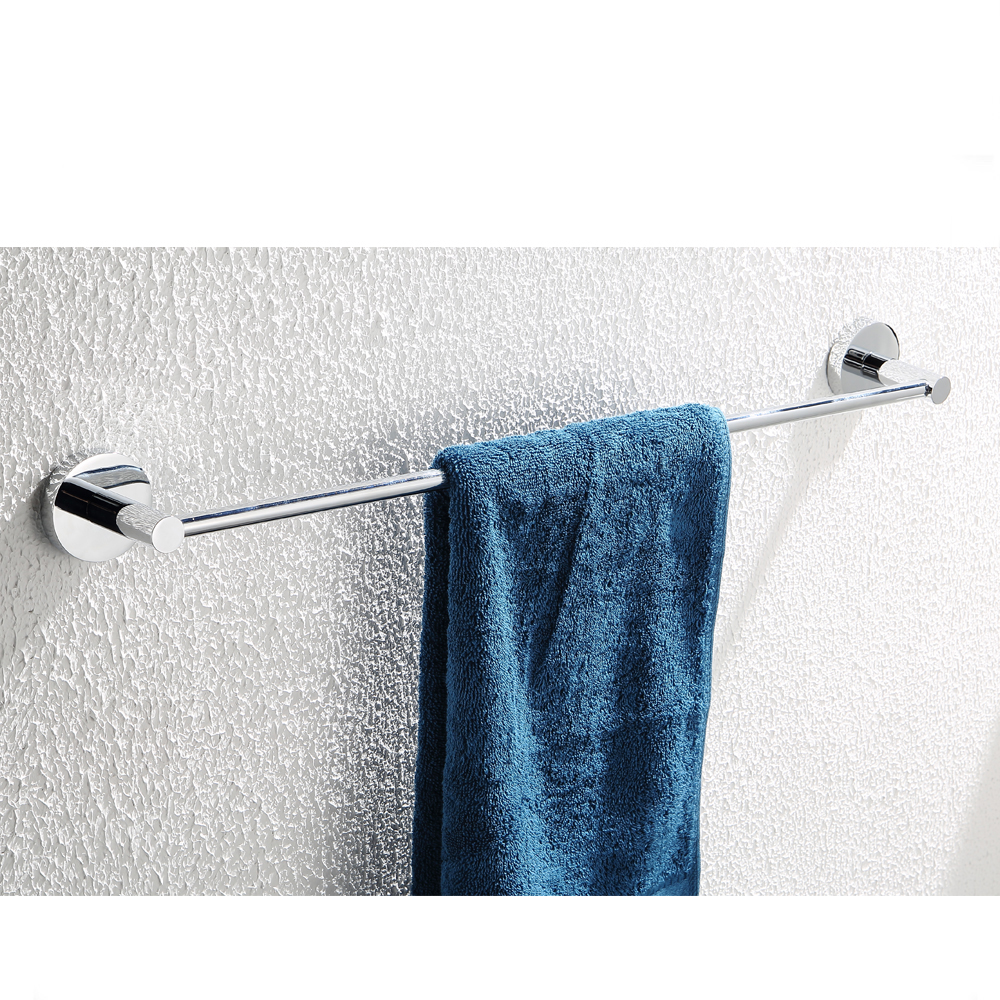 Փողային սրբիչների դարակաշար սրբիչ Single Pole Chrome Thickening Բարձր որակի Single Pole Towel Bar12411