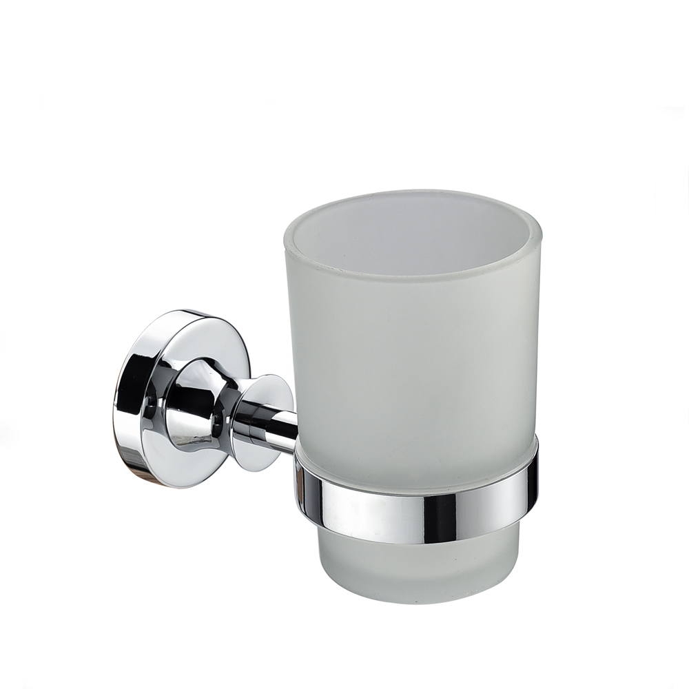 Wenzhou Factory Brass Cup Cup Mai riƙe da Tumbler na Chrome Don Bathroom 7801