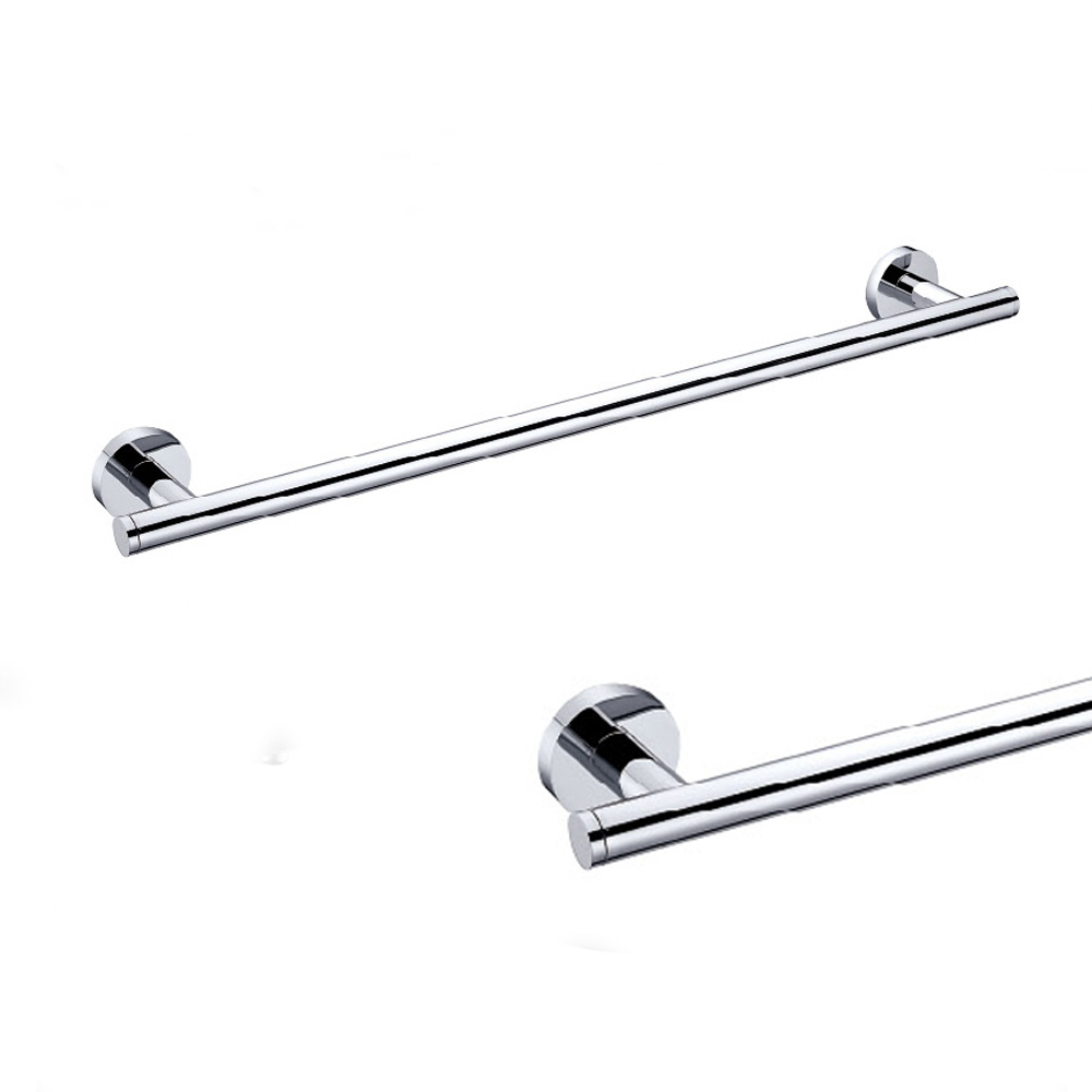 Single Brass Bathroom Accessories Towel Bar Chrome and Stainless Steel Bath Towel Rack 8511