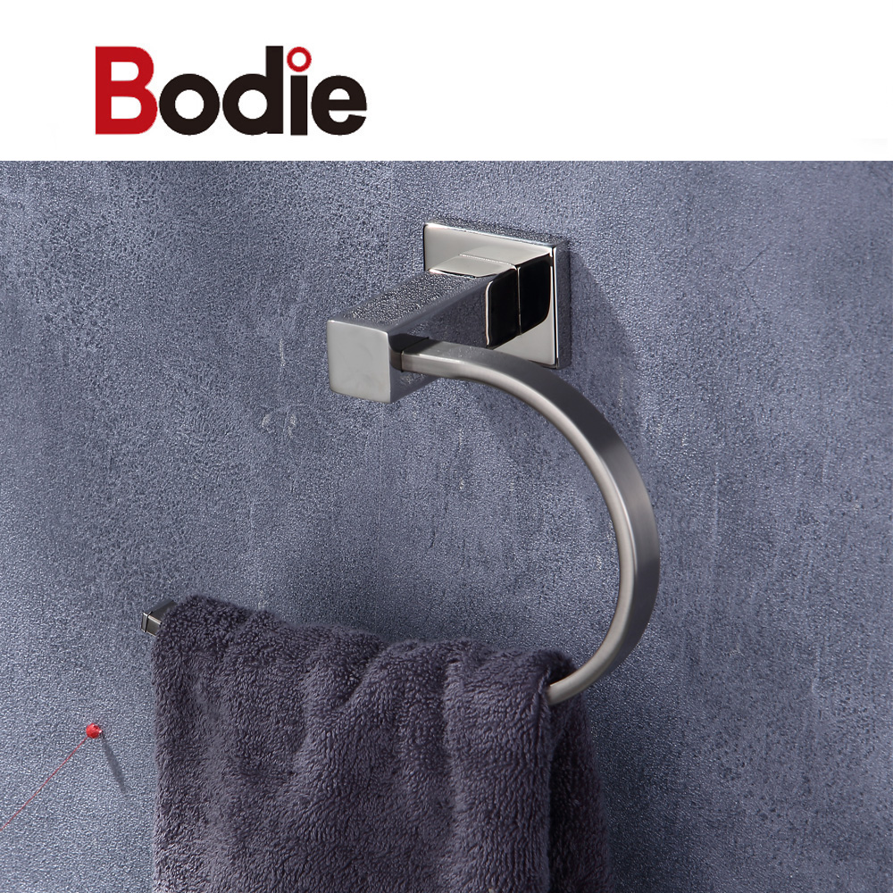 ສະແຕນເລດ 304 Towel Ring Toilet Wall Mounted Towel Ring Holder for Bathroom 15807