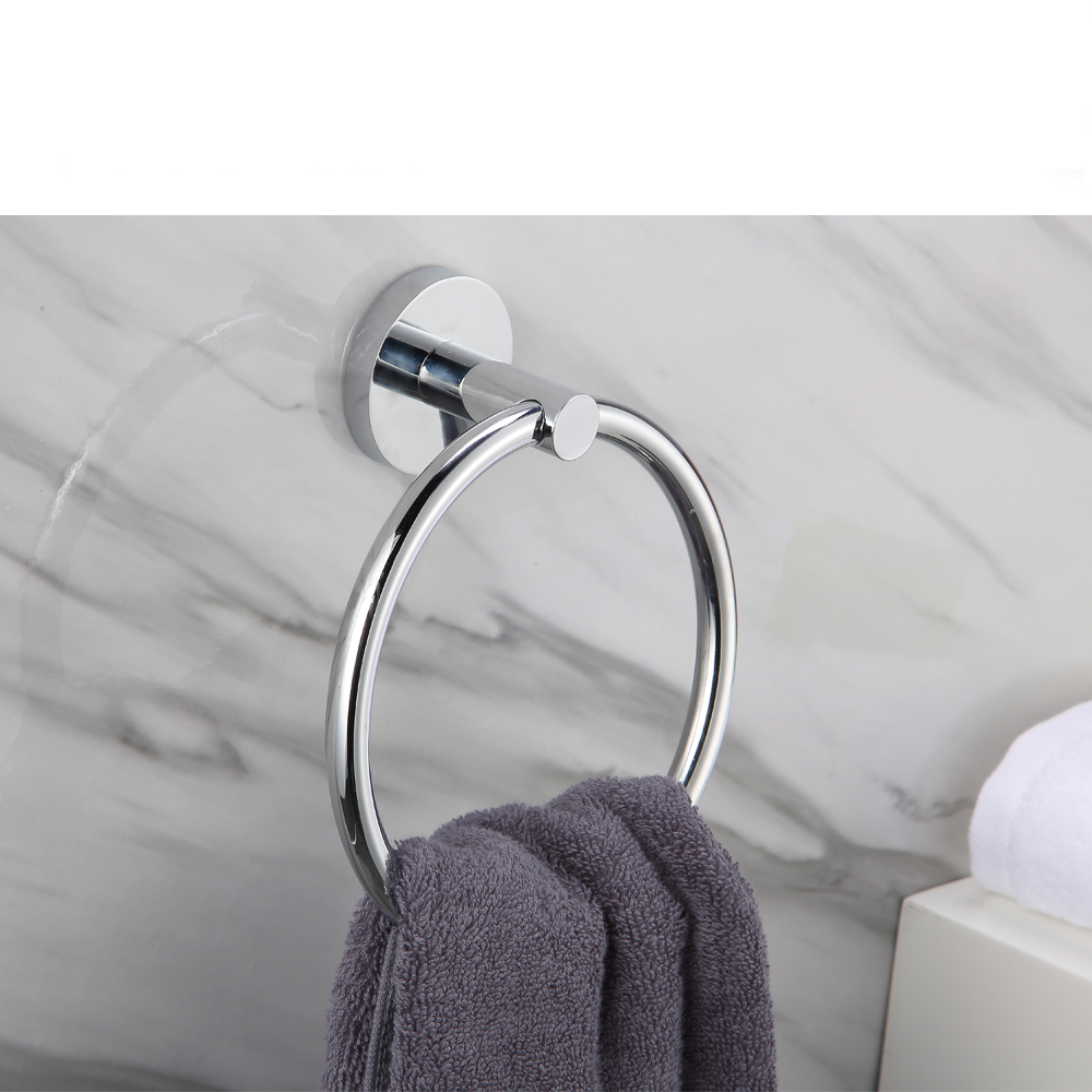Ring Toilet Wall Towel Ring Toilet Wall Mounted Towel Ring Holder for Bathroom 12407