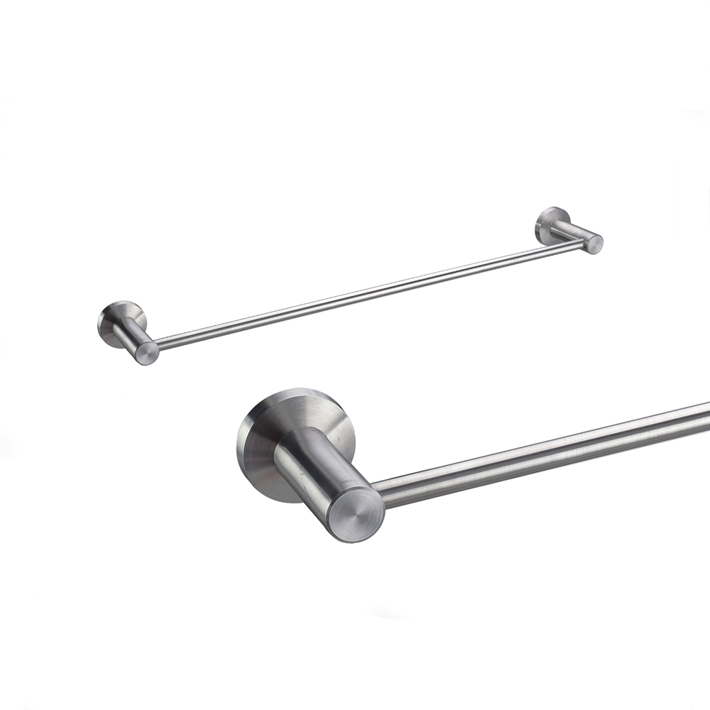 Single Simple Design Towel Rail 304 Stainless Steel For Bathroom Brushed Finish Towel Bar 7211