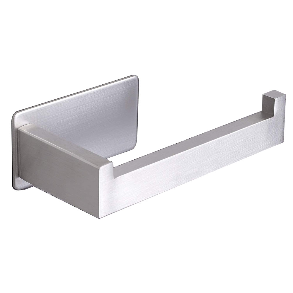 Accessori per u bagnu Porta rotulu igienico adesivo in acciaio inox Porta carta doppia faccia per bagnu TPH-24