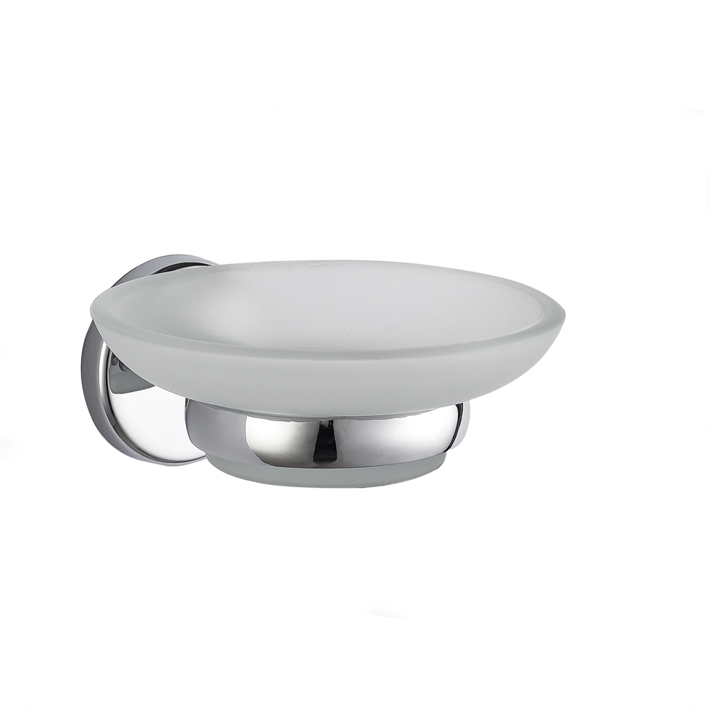 Zinc-Alloy Sipo Dish Round Bathroom Wall Yakakwira Sipo Dish Holder 38504