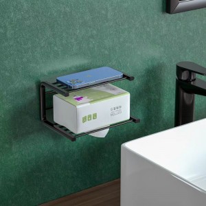 Алуминиева ролка за тоалетна хартия Стоманени държачи за хартия за кърпи пространство Алуминиеви аксесоари за баня, монтирани на стена
