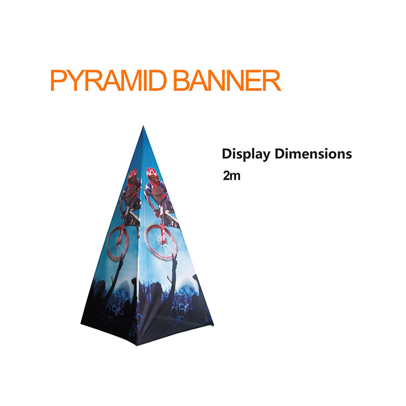 Immagine in primo piano del banner della piramide