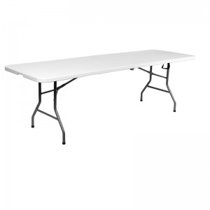 연회 야외 결혼식 접는 테이블 6피트 테이블 의자에 사용되는 플라스틱 접는 테이블 라운드