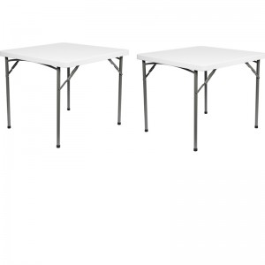 5 ft 6 ft 8ft Amérika populer kualitas dhuwur kursi plastik lan meja plastik piknik lempitan meja ruangan ruangan