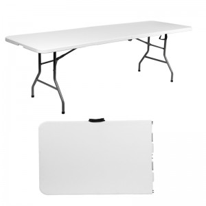 โต๊ะพับพลาสติกกลม ใช้จัดเลี้ยง งานแต่งงาน กลางแจ้ง โต๊ะพับ โต๊ะเก้าอี้ 6 ฟุต