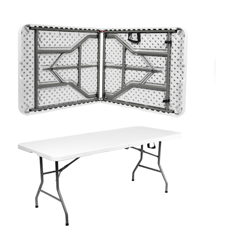 Empresa y proveedores de mesa plegable de plástico rectangular para  exteriores blanca de alta calidad de 6 pies