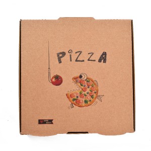 Caja de pizza para llevar de papel barata al por mayor respetuosa con el medio ambiente de venta caliente