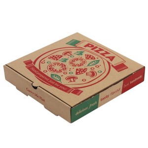 Kraftig producent skræddersyet trykt kina engros pizza papir boks