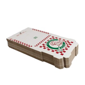 फूड ग्रेड कस्टम प्रिन्टेड साइज डिजाइन कार्डबोर्ड नालीदार पिज्जा बक्स