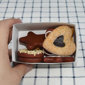 Kotak Makanan Kertas Kraft Coklat Kilang Termurah Pembungkusan Sandwic Kek Boleh Kitar Semula Pembungkusan Makanan Tersuai