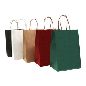 Uvedená cena za nákupnú tašku z vysokokvalitného tlačeného papiera so skrútenou rukoväťou