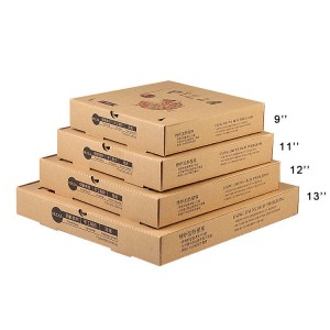 Горячая продажа Экологичная оптовая дешевая бумажная коробка для пиццы на вынос