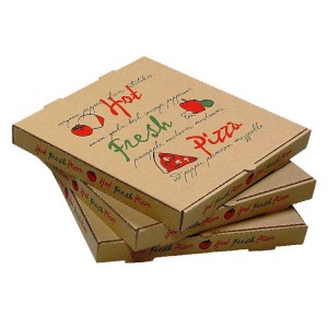 Kaxxa tal-karta tal-pizza bl-ingrossa tal-kina stampata tad-dwana tal-manifattur b'saħħtu