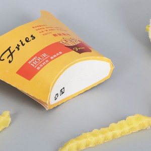 Chipsy Fast Food Na wynos Frytki Papierowe pudełko do pakowania żywności
