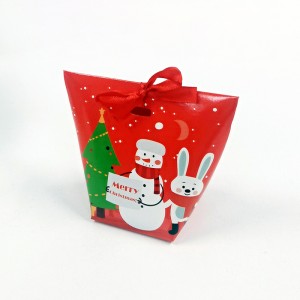 Fabricant chinois de boîte à bonbons en carton ivoire de style OEM de Noël