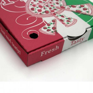 Engros tilpasset pizza takeaway boks vanlig personlig pizzaboks