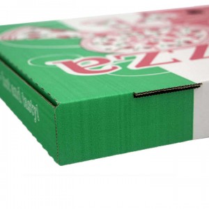 Boîtes en carton avec logo personnalisé, livraison rapide, boîte à pizza en papier imprimé ondulé, vente en gros