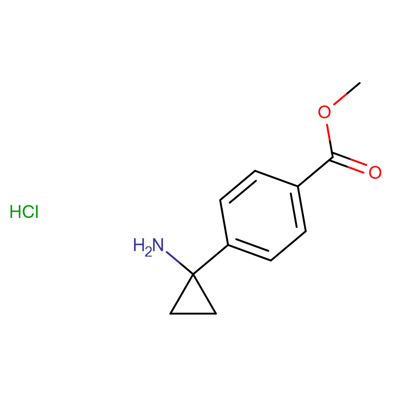متیل 4-(1-آمینو سیکلوپروپیل)بنزوات هیدروکلراید Cas:1014645-87-4