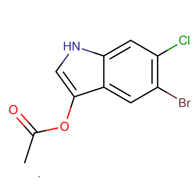 5-Broom-6-Chloor-3-Indolyl Acetate CAS:102185-48-8 99%