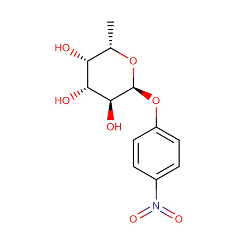 4-Нітрафеніл-альфа-L-фукапіраназід CAS:10231-84-2 Крышталічны парашок ад белага да бледна-жоўтага