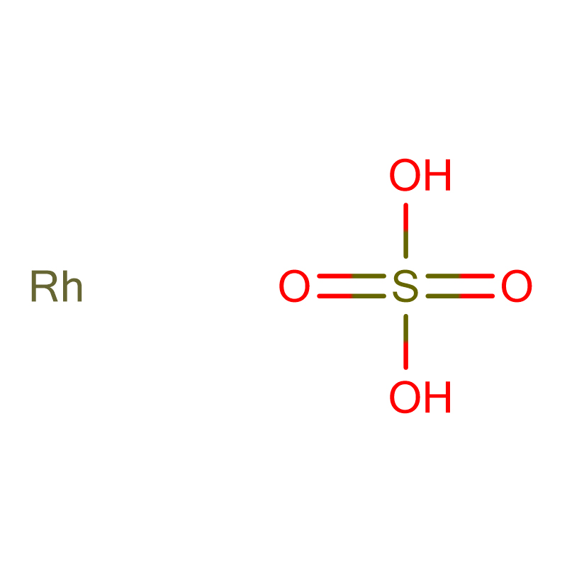 rhodium(iii)sulfatløsning CAS:10489-46-0 Rød-gult fast stoff