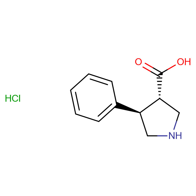 (3S,4R)-4-Fenilpirrolidina-3-karboxiliko azido klorhidrato Cas: 1049755-65-8