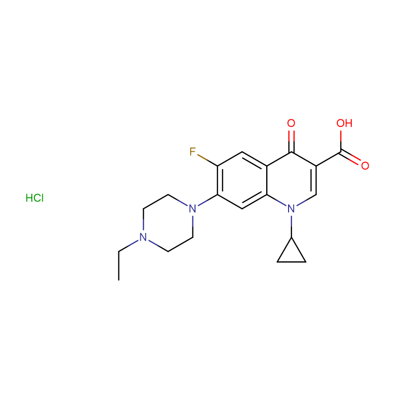 Enrofloxacin hýdróklóríð Cas: 112732-17-9