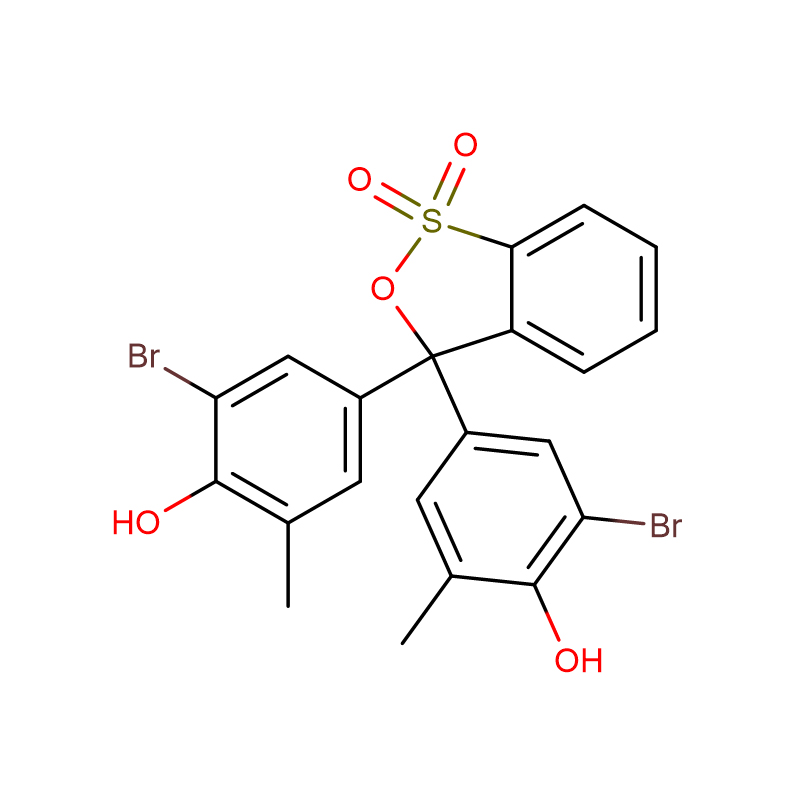 Bromocresol héjo, asam bébas Cas: 115-40-2 Pink Ungu Bubuk