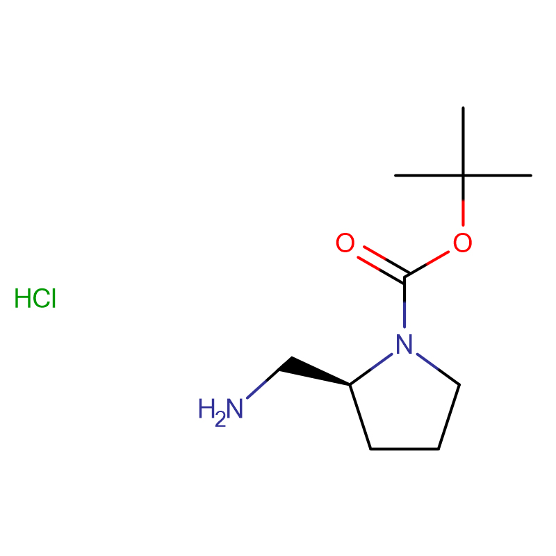 (S)-tert-butiel 2-(aminometiel)pirrolidien-1-karboksilaat hidrochloried Cas:1190890-11-9