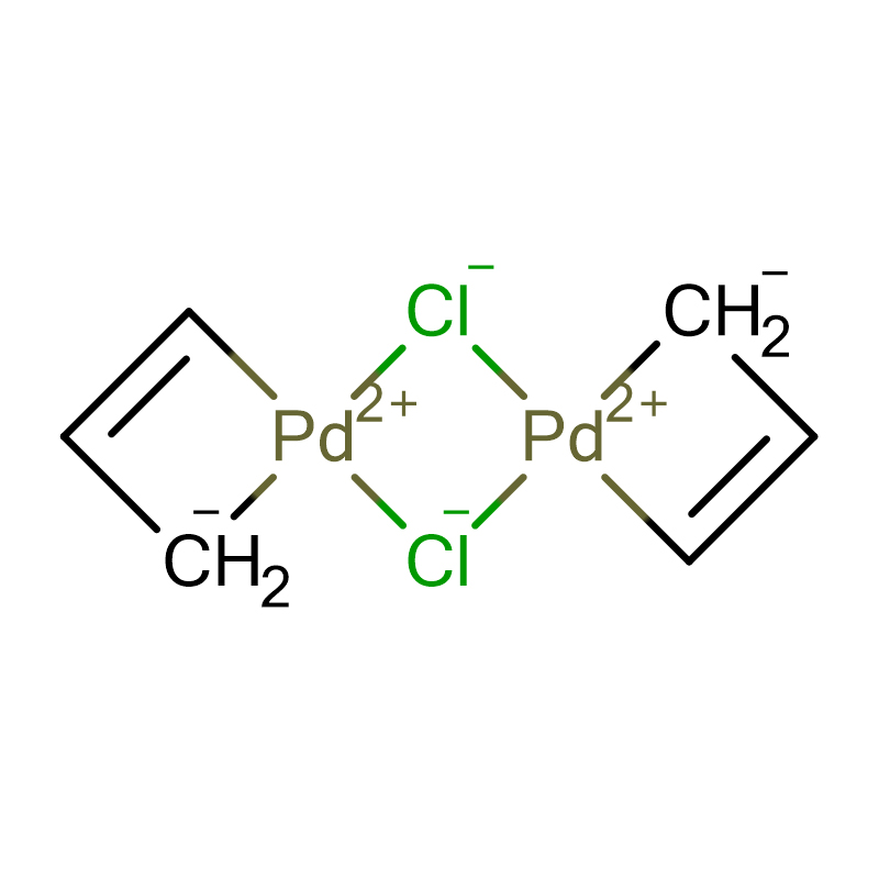 di-μ-chloor-bis(η-allyl)palladium Cas:12012-95-2 Geel Kristallyne Poeder