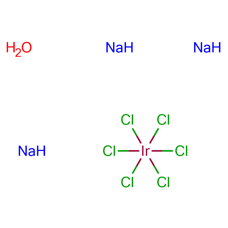 Иридат(3-),гексахлоро-,натри,гидрат(1:3:?),(OC-6-11) CAS:123334-23-6