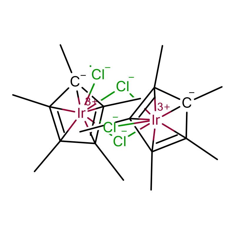 (పెంటామెథైల్‌సైక్లోపెంటాడినిల్) ఇరిడియం(III) క్లోరైడ్ డైమర్ CAS:12354-84-6